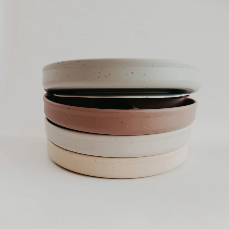 Mils and Key Speckled Divided Plate (12m+)