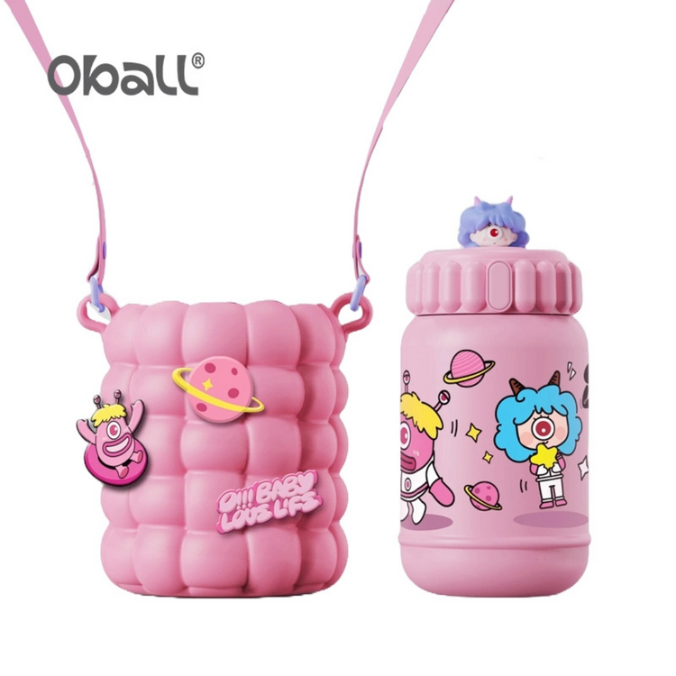 Oball Dudu Cup 560ML With straw and shoulder strap