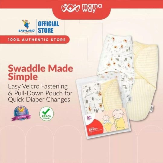 Mamaway Cocoon Swaddle Wrap 2 Pcs - Disney Winnie the Pooh | Bedung Bayi