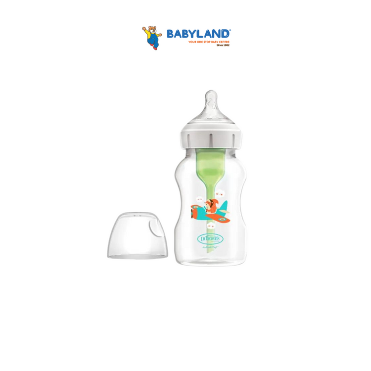 Dr Brown's Options+ PP Wide-Neck Bottle with Level 2 Teat (330mL)(1-Pack)