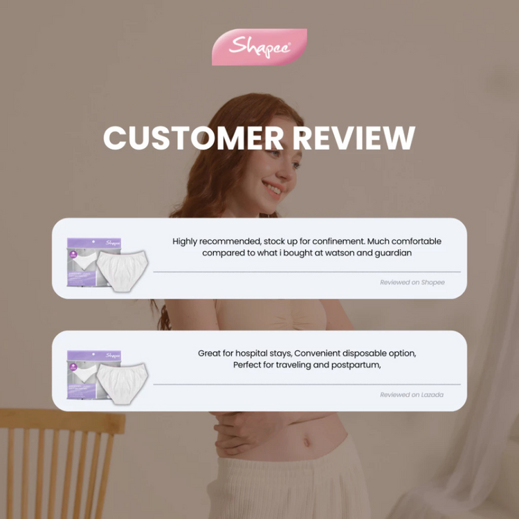Shapee Disposable Ladies Cotton Panties (M/L/XL/XXL) (4pcs)