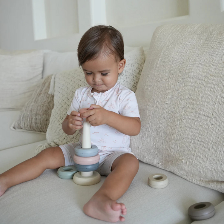 Joey & Mom Zipper Bamboo Romper