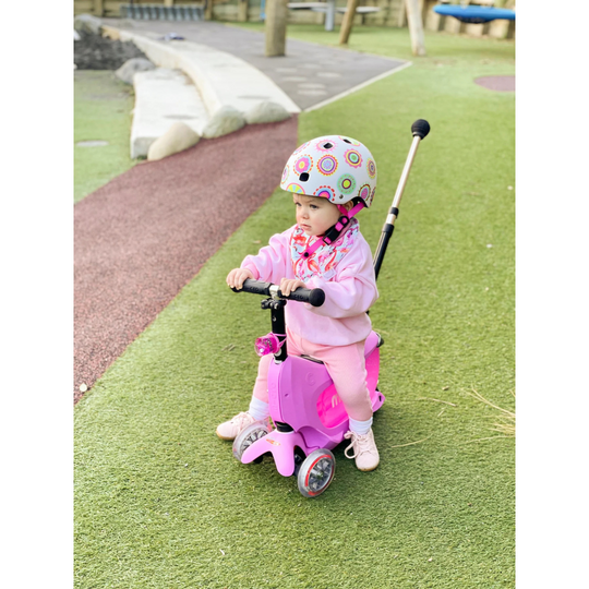 Micro 033 Mini2Go Deluxe Plus Ride On Scooter - Pink Suitable for 1-3years
