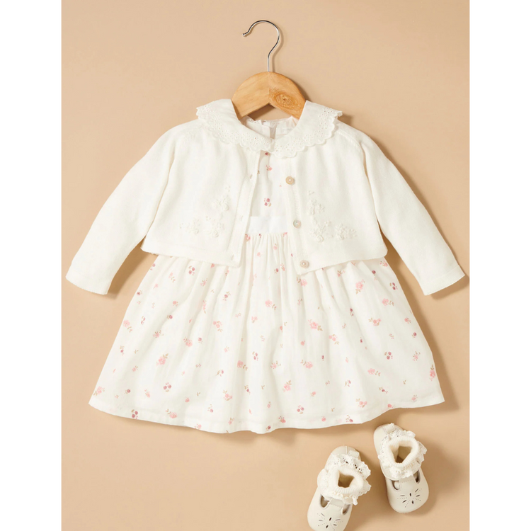 Purebaby Organic Rosebud Print Dress