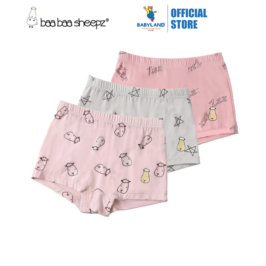 Baa Baa Sheepz Girls Boxer C010-M 3Pcs