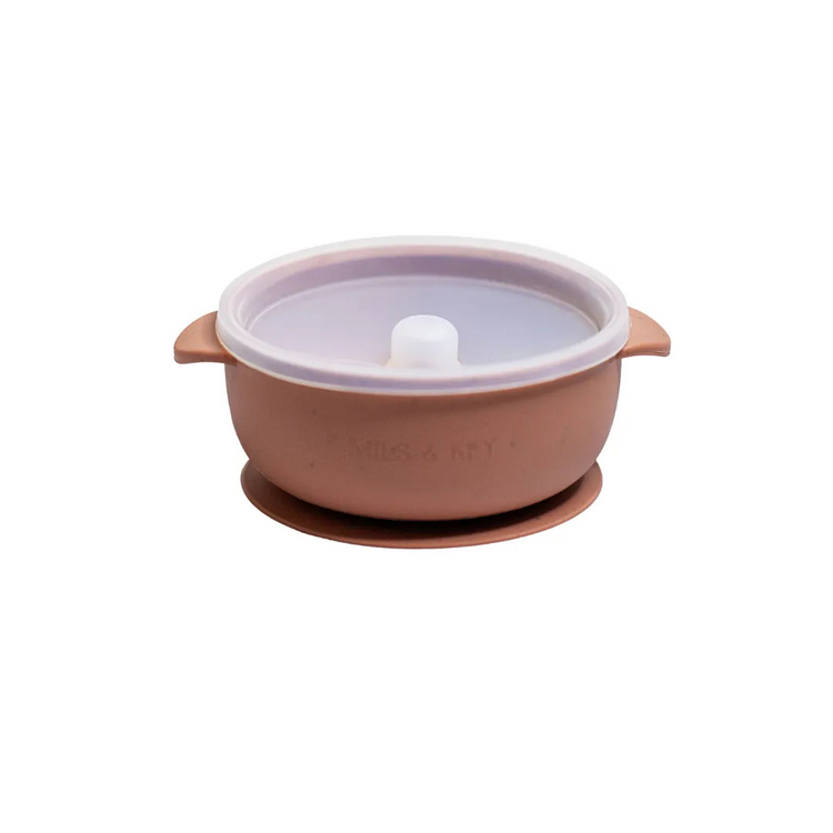Mils and Key Speckled Bowl + Lid (6m+)