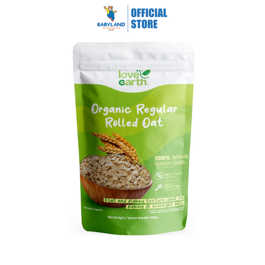 Love Earth Organic Regular Rolled Oat 400g