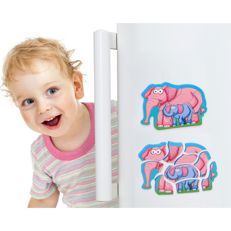 Puedo Magnetic Puzzle Mommy & Baby (2 variations: Bear, Elephant)