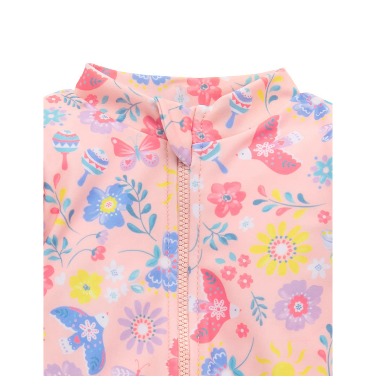Purebaby Organic Long Sleeve Swimsuit - Pajaro Bird