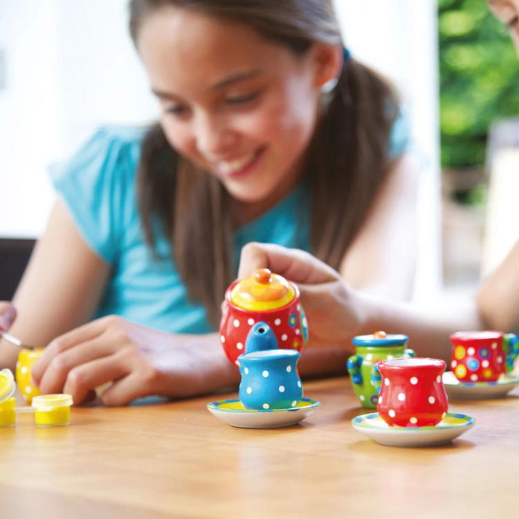 4M Fun Craft - Paint Your Own Mini Tea Set (8Y+)