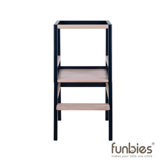 Funbies Baecere Convertible Learning Tower - PantoneBlue+Whitewash