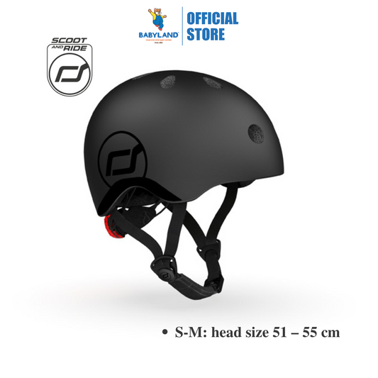 Scoot And Ride Helmet Size S-M (Black) (51 – 55 cm)