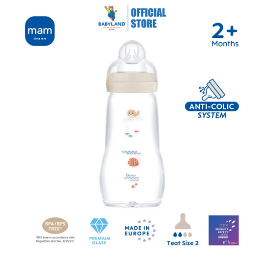 MAM Feel Good Glass Bottle 260ml Unisex