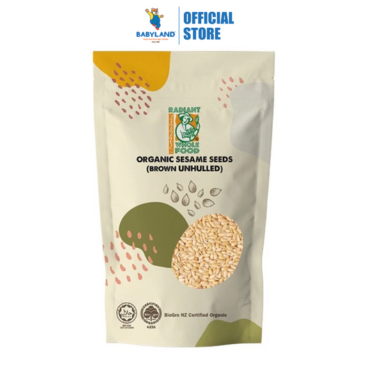 Radiant Organic Sesame Brown (Raw, Unhulled) (200g)