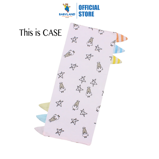Baa Baa Sheepz Bed-Time Buddy Case Small Star & Sheepz Pink with Color & Stripe tag