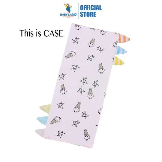 Baa Baa Sheepz Bed-Time Buddy Case Small Star & Sheepz Pink with Color & Stripe tag