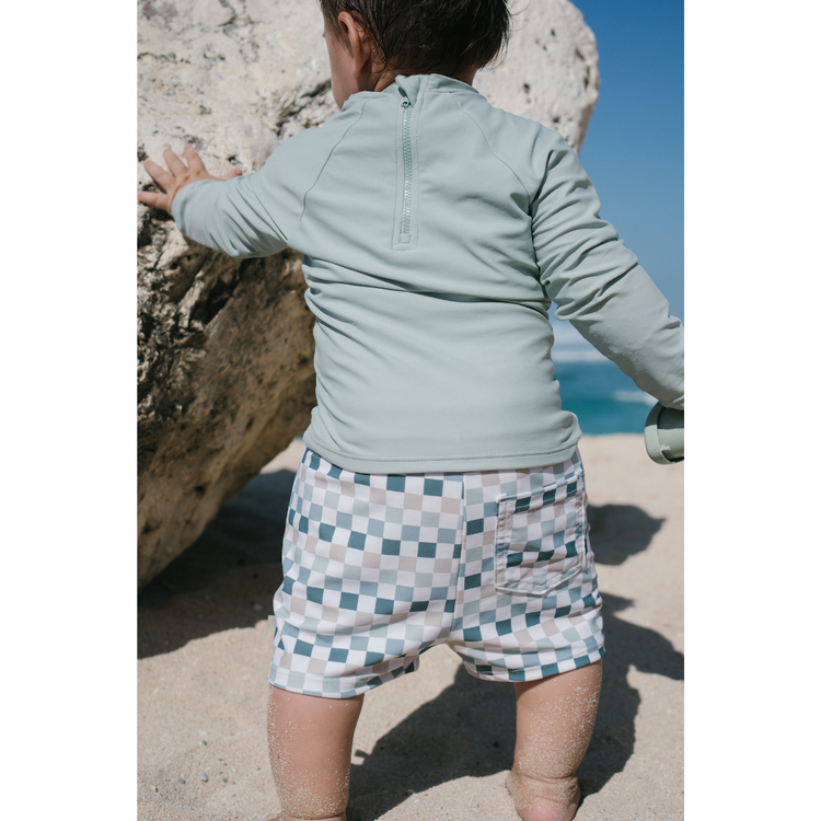 Joey & Mom UPF Protected Swimwear - Check & Chill