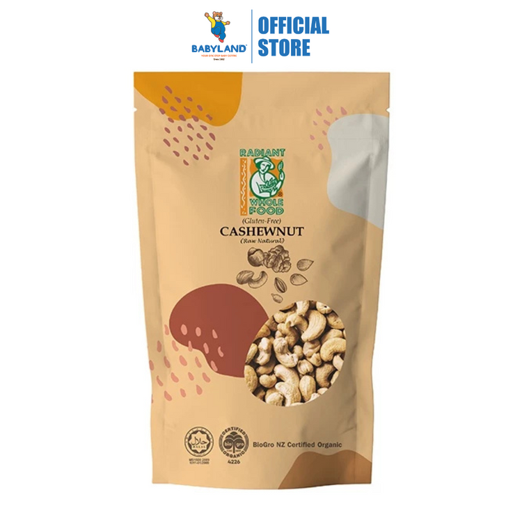 Radiant Natural Non Roasted Cashew Nut, Raw (Gluten Free) 200g