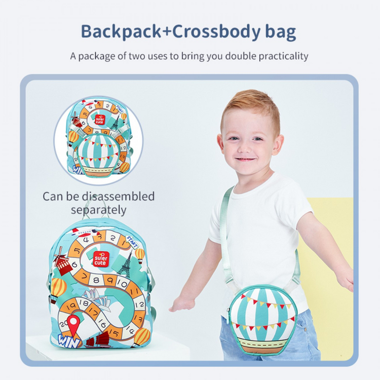 Supercute Two-in-One School Backpack