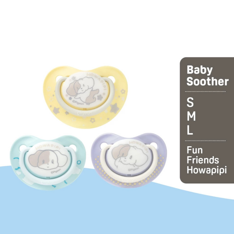 Pigeon FunFriends Howapipi Pacifiers - Size S/M/L