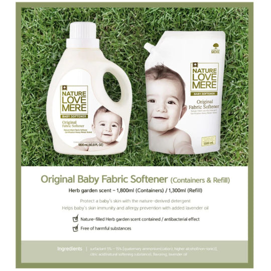 NATURE LOVE MERE Original Baby Fabric Softener | Suitable for newborn | For sensitive/eczema skin