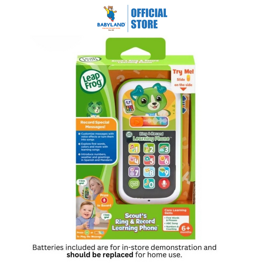 LeapFrog Scout's Ring & Record Learning Phone (6m+)