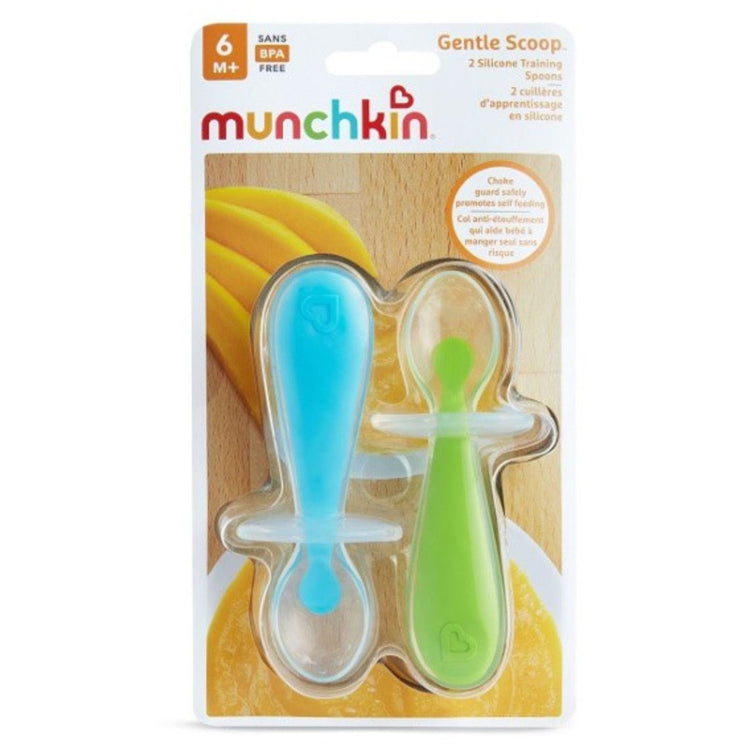 Munchkin Gentle Scoop Silicone Training Spoons 2pc (6m+)