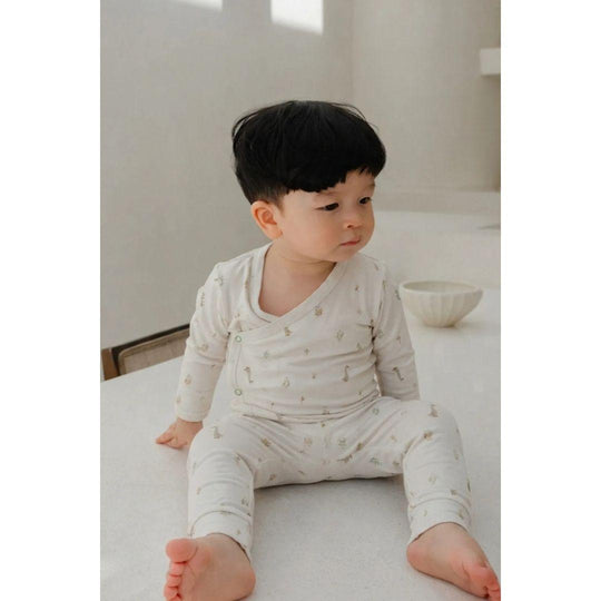 Hamako Tencel Baby Kids Long Kimono Set - Nest