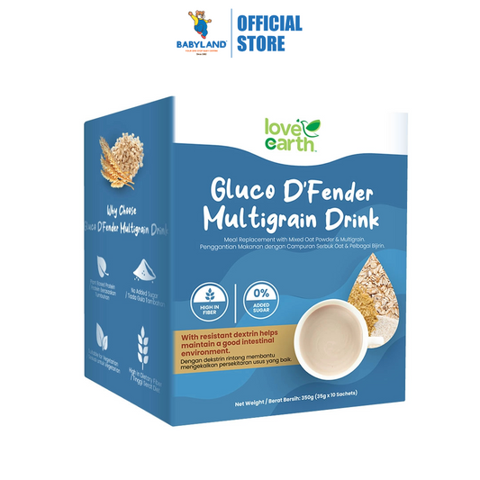 Love Earth Gluco D'Fender Multigrain Drink 350g (35g x 10 Sachets)