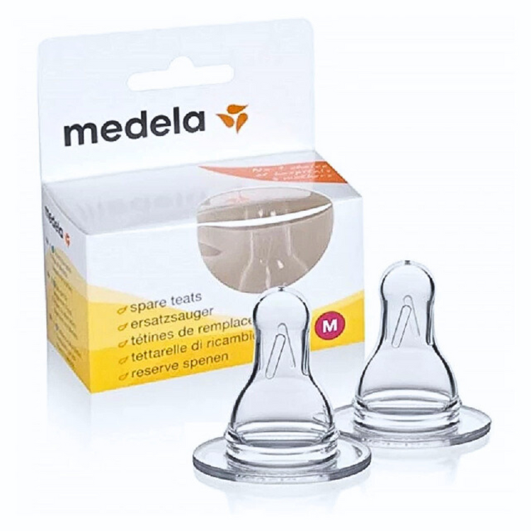 Medela Spare Teat - Size S/Size M (2 Pcs/Box)