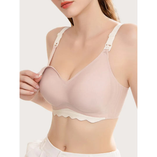Bmama Dual Color Jelly Series Nursing Bra - Pink