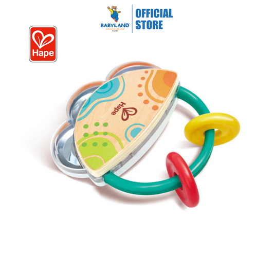 Hape 0128 Tiny Tambourine Rattle (3-12m)