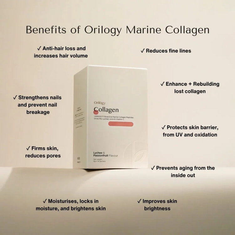 Orilogy Collagen - Lychee & Passionfruit ( 6g x 14 Sachets )