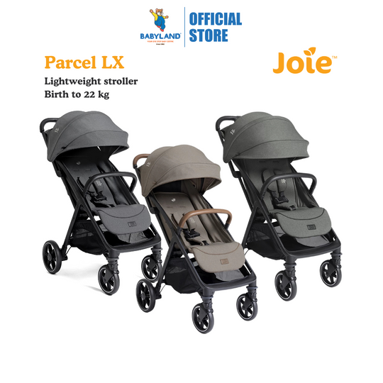 Joie Signature Parcel LX Compact Stroller | Lightweight 3in1 (Birth to 22 kg)