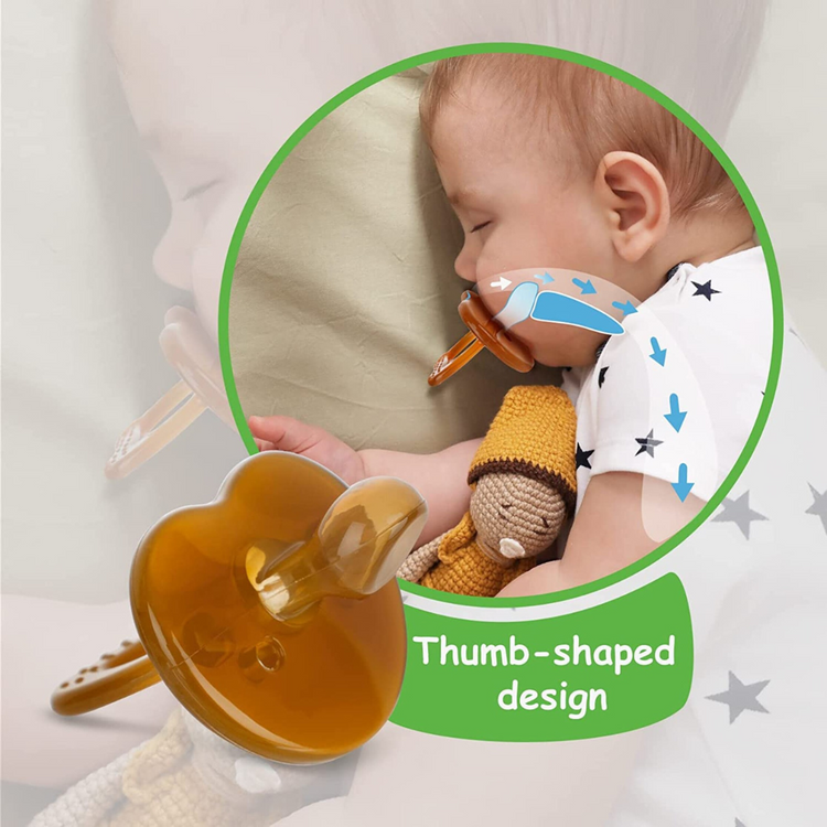 Haakaa Silicone Dummy Pacifier - Amber (3 months+)