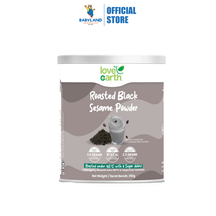 Love Earth Roasted Black Sesame Powder 350g