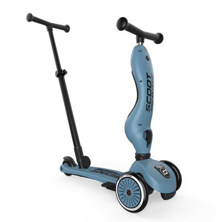 Scoot And Ride Highwaykick 1 Push and Go - Steel (1-5 Yrs)