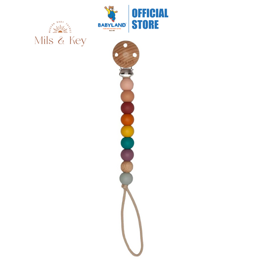 Mils and Key Iris Pacifier Clips - Multiple Color (0m+)