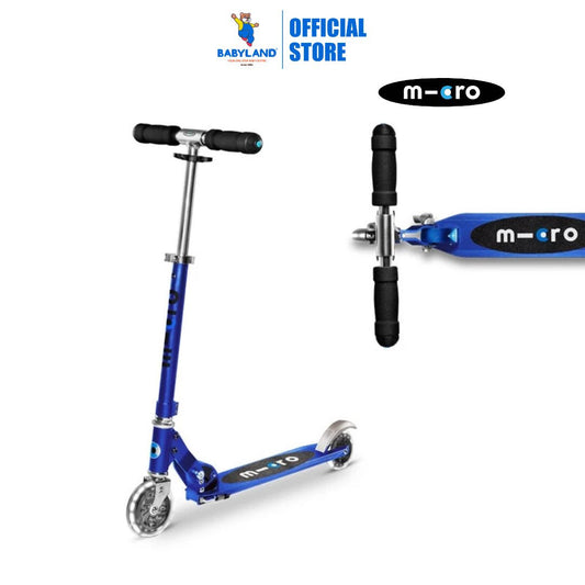 Micro 0231 Sprite LED 2 Wheels Scooter - Sapphire Blue ( 5 Years+ To 100 Kg )