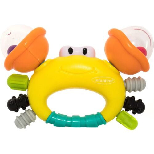 Infantino Sand Crab Rattle & Teether (0M+)