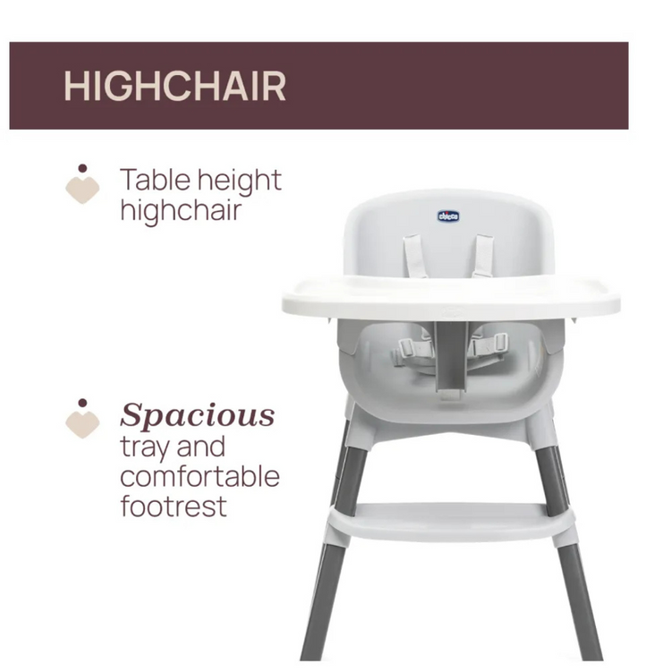 Chicco Polly Zest Highchair - Moon Grey (6months till 40kg)