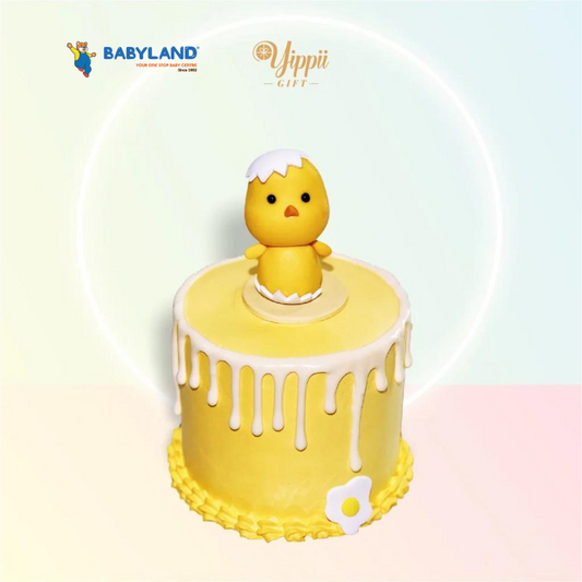 [PRE-ORDER] Yippii Baby Chick Cake 4 inch (Fondant)