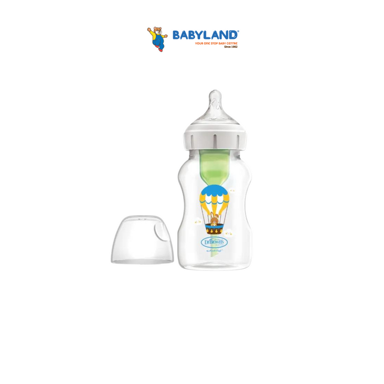 Dr Brown's Options+ PP Wide-Neck Bottle with Level 2 Teat (330mL)(1-Pack)