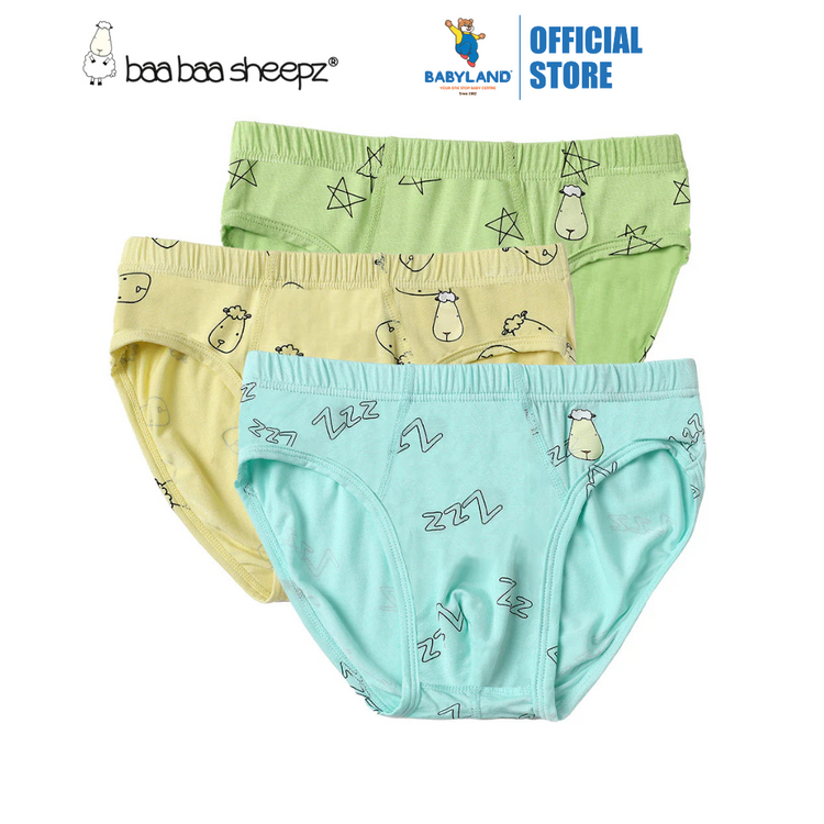 Baa Baa Sheepz Boys Briefs C011-B 3pcs