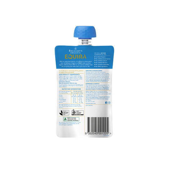 Bellamy's Organic Wet Pouches Banana & Apple Porridge 120g