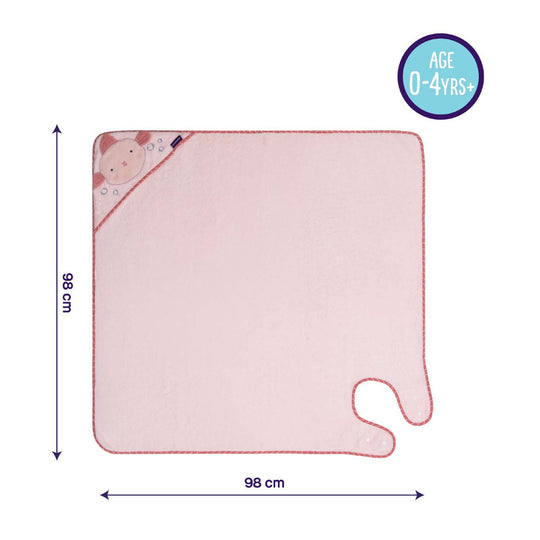 Clevamama Bamboo Apron Bath Towel - Pink (0M+)