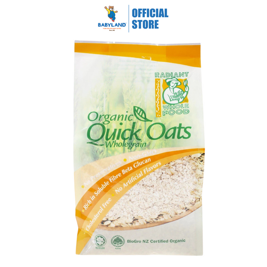 Radiant Organic Quick Oats (500g)