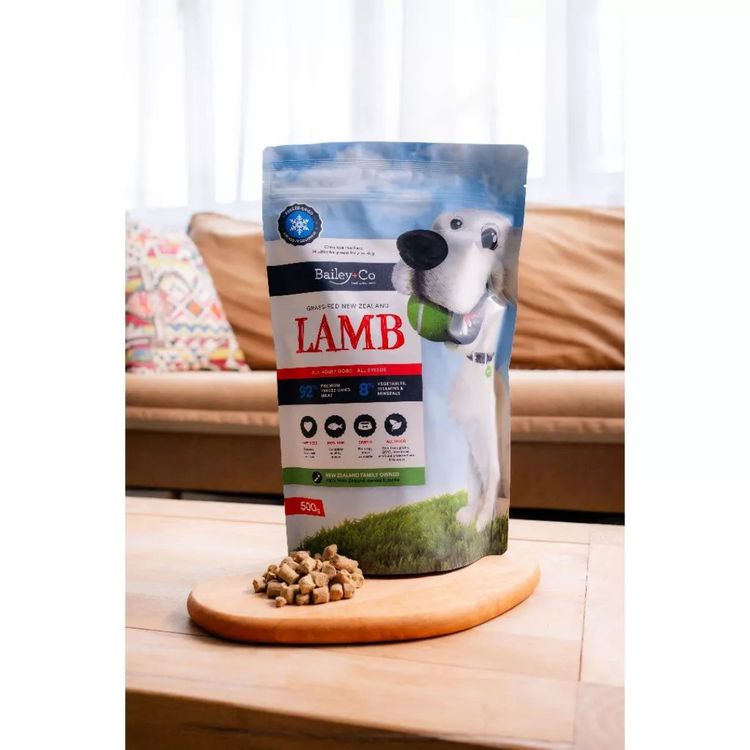 (Made in New Zealand) Bailey Co Freeze Dried Topper Meals - Single Ingredient (Venison, Beef, Lamb, Chickem+Salmon)