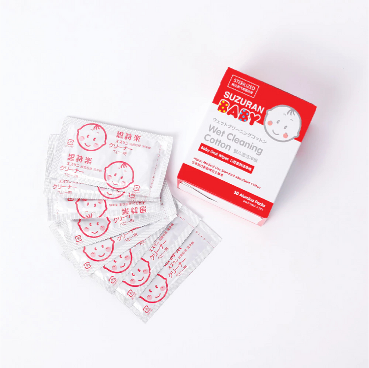 Suzuran Baby Wet Cleaning Cotton (Baby Oral Wipe for 0-month Onwards)