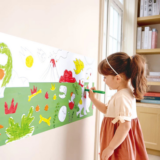 Hape 2017 Dinosaur Doodle Paper Roll Suitable For Age 3-6 Years